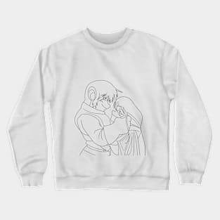 parn and deedlit embracing line version Crewneck Sweatshirt